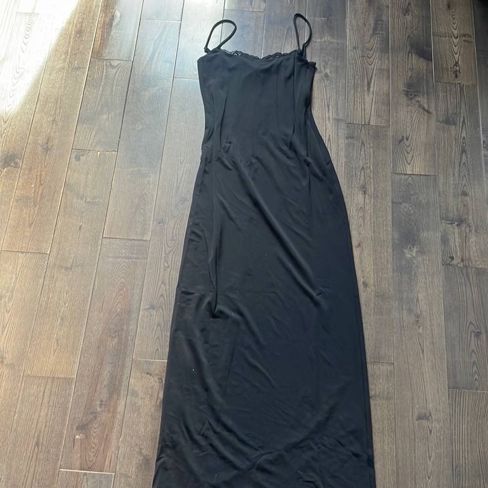 Maxi dress with lace trim perfect for formal events